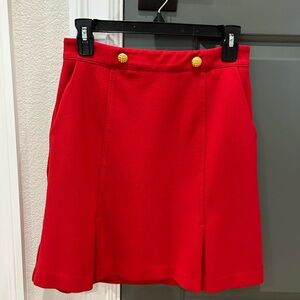 CAbi Red Broadcast Skirt